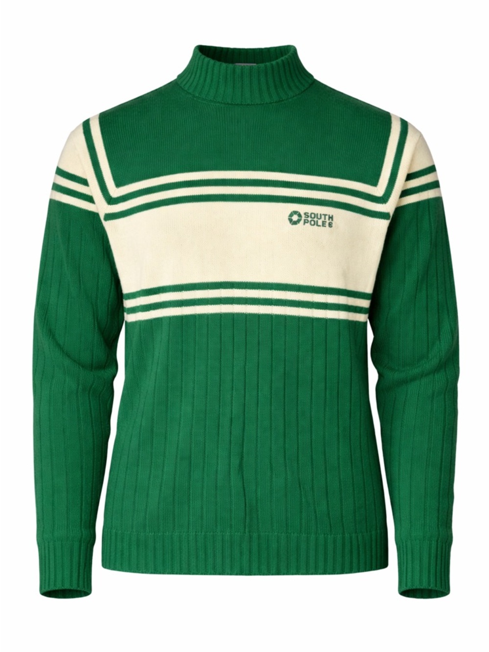 South Pole Pull Over Sweater Green Men's size XL Y2K Baggy Turtleneck